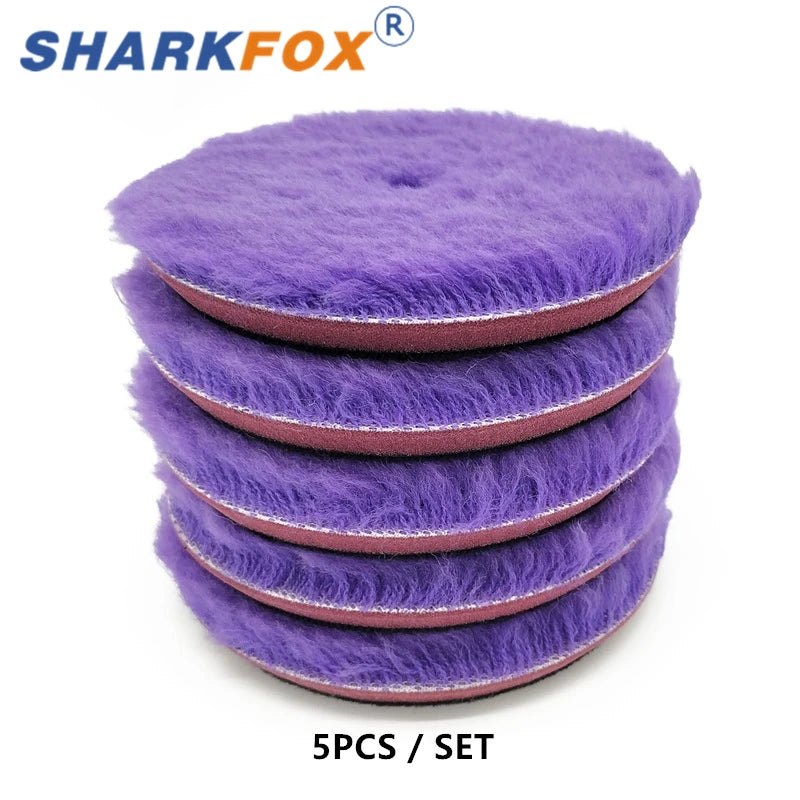 Car Paint Polishing Wool Pad 5/6 Inches Buffing Buffer for Waxing and Detailing