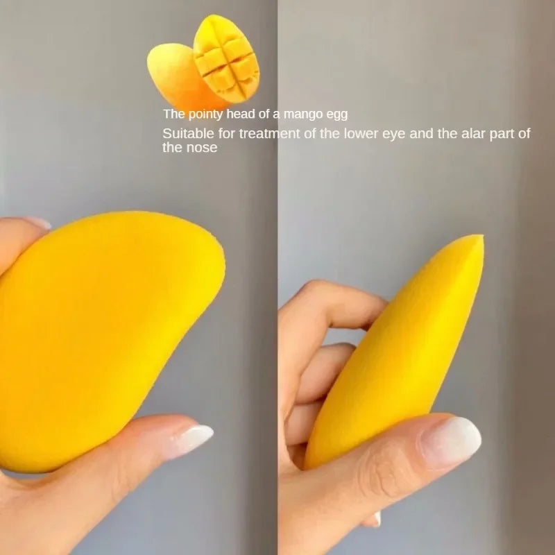 Mango-Shaped Soft Makeup Sponge Blender for Face and Foundation