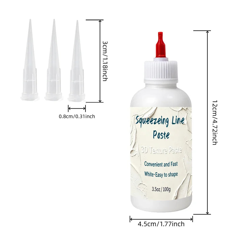3D Texture Paste for Relief Carving and Line Effects - DIY Art Medium