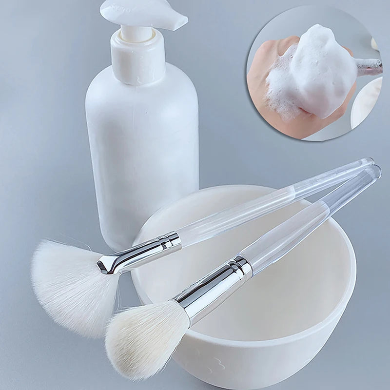 Facial Cleansing Brush with Soft Bristles for Deep Pore Cleaning and Mask Application