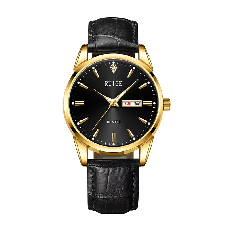 Minimalist Men's Calendar Watch Casual Belt Style Night Light Waterproof Classic