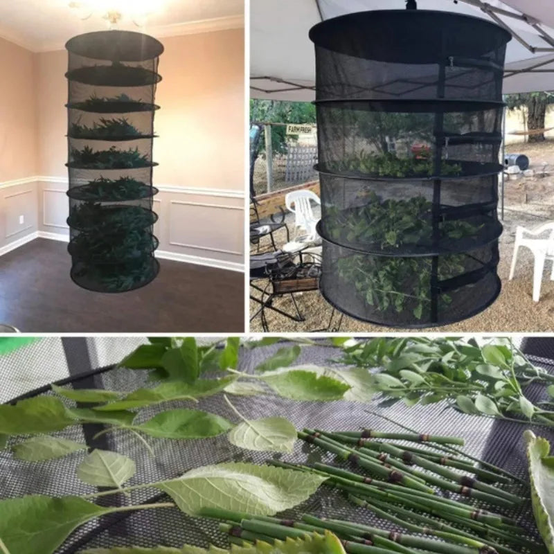 Multi-Layer Herb & Plant Drying Rack with Mesh Net for Herbs Flowers and Buds