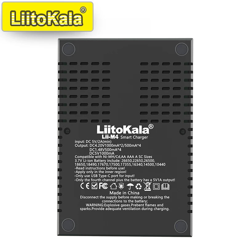 Smart Battery Charger for 18650 26650 AA AAA Ni-MH Li-ion Batteries LCD Display