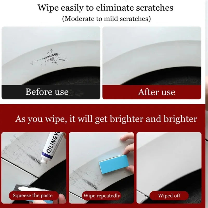 Car Scratch Repair Wax Kit Grinding Paste Auto Body Polishing & Care Set