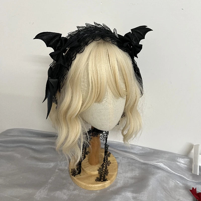 Halloween Bat Hair Band Kids & Women Costume Accessory for Festivals & Parties