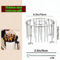 Air Fryer Grill Set with 304 Steel Vertical Grill and 24 Skewers for 3-6QT Models