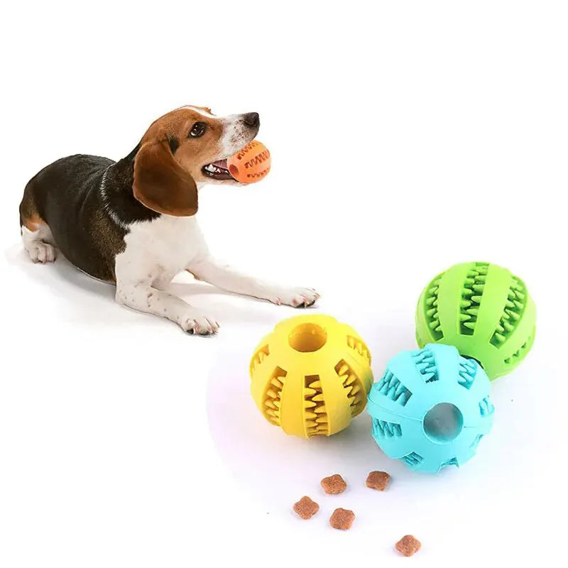Durable Dog Toy Ball for Chewing and Dental Cleaning - Non-Toxic Pet Play