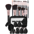 36Pcs Makeup Tool Kit with Brushes Sponges & Storage Bag - Professional Cosmetic Set