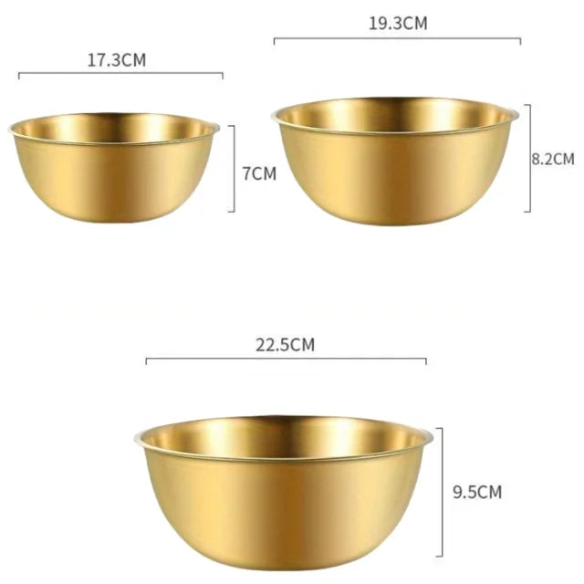 Stainless Steel Mixing Bowl Set with Scale - Large Capacity Kitchen Essentials