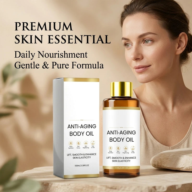 Revitalizing Body Oil for Dull Skin & Skin Elasticity - Lightweight Hydrating Massage Oil
