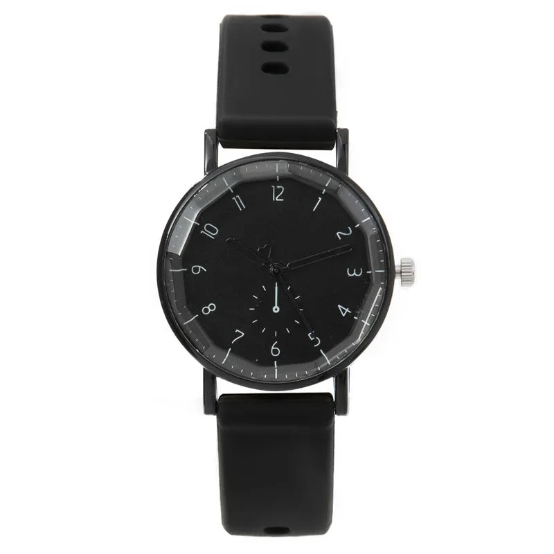 Fashion Women's Silicone Band Quartz Watch with Arabic Dial - Multiple Colors