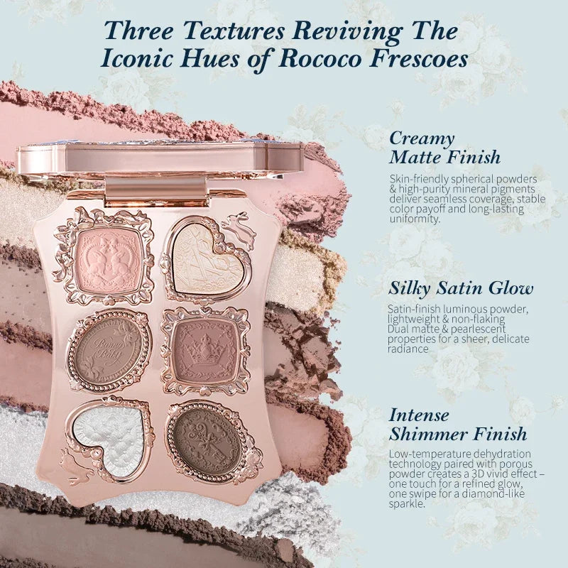 Vegan Eyeshadow Palette with Matte, Shimmer & Glitter Shades Waterproof Long Lasting Makeup