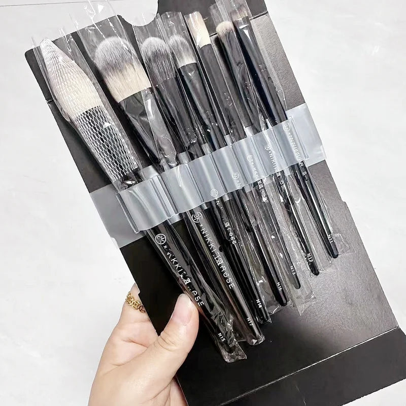 Pro Makeup Brush Set 7PCS - Professional Face, Eye & Lip Cosmetic Tools