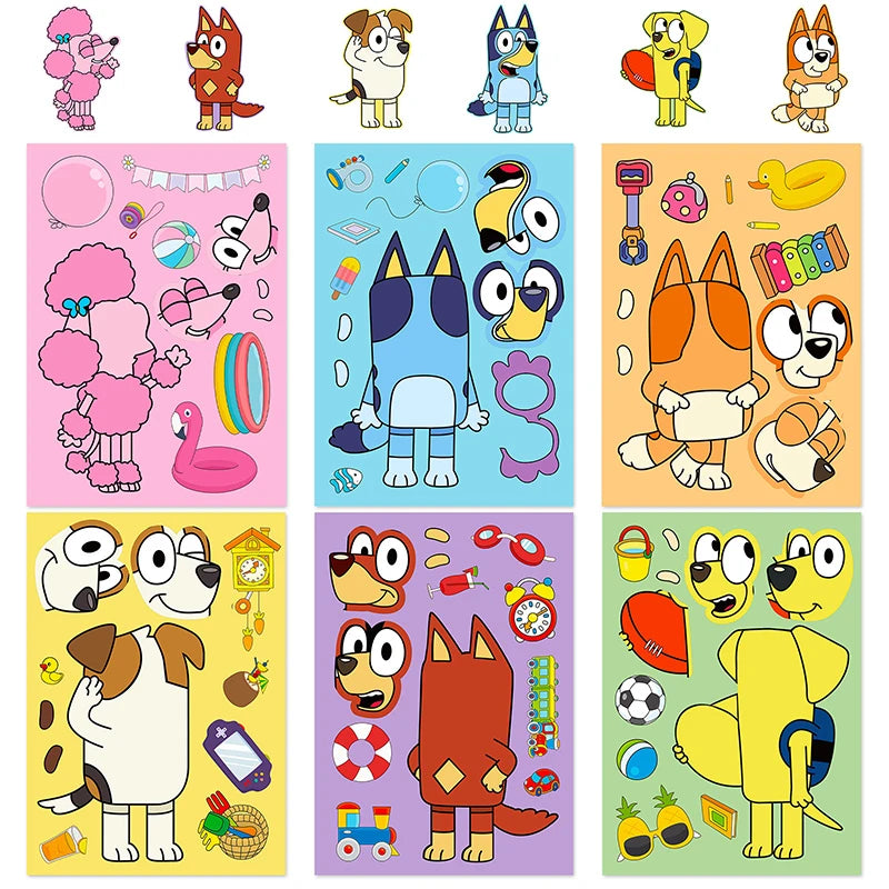 Kids Waterproof Sticker Set for Children’s Puzzles & DIY Decoration