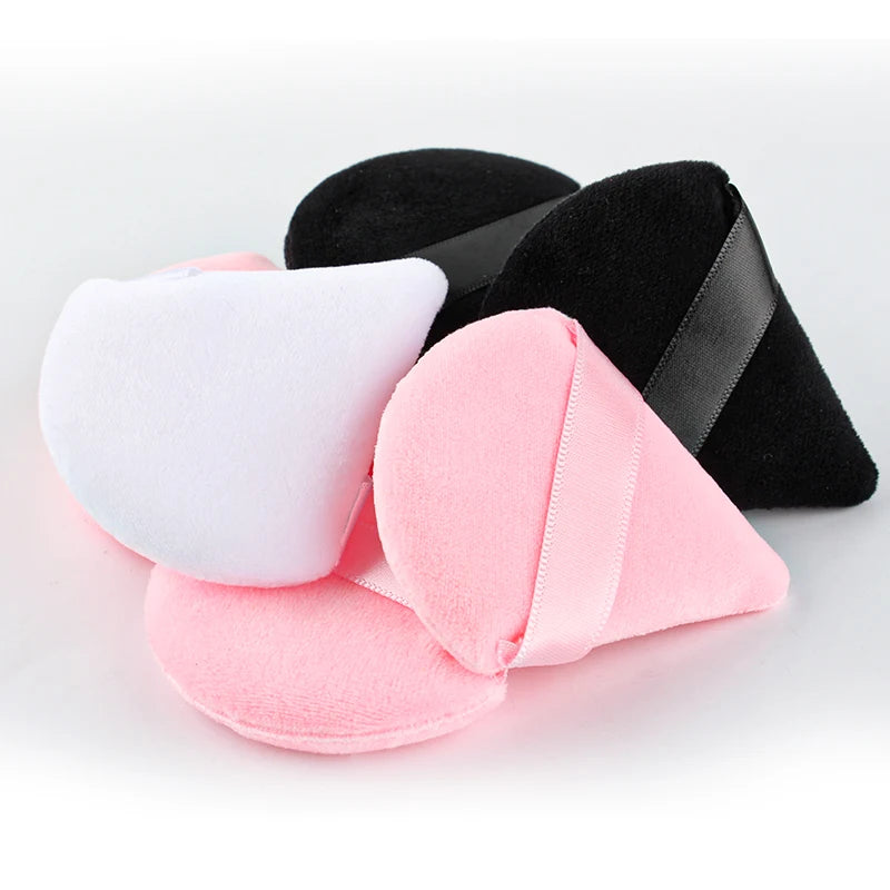3/4/6pcs Triangle Powder Puff Set - Soft Velvet Makeup Sponges for Face Foundation