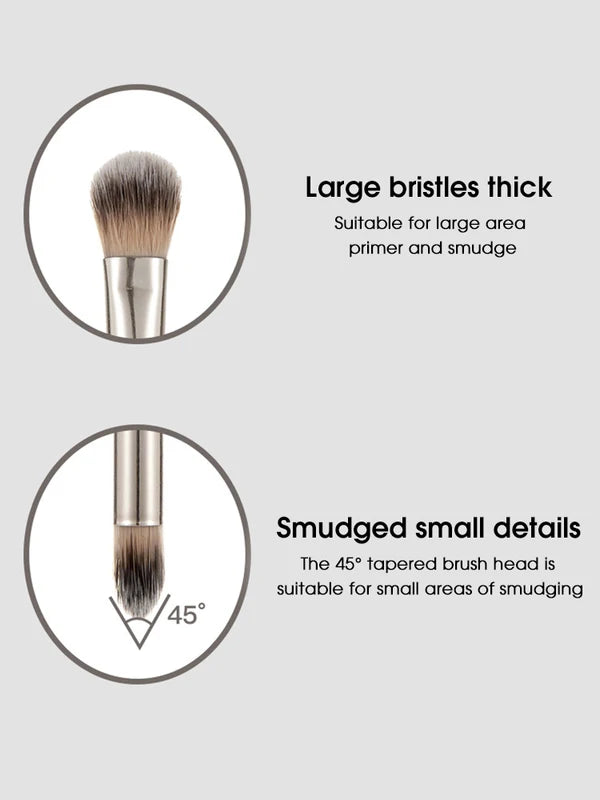 Double-Headed Eyeshadow Makeup Brush for Precise Eye Application Soft Hair