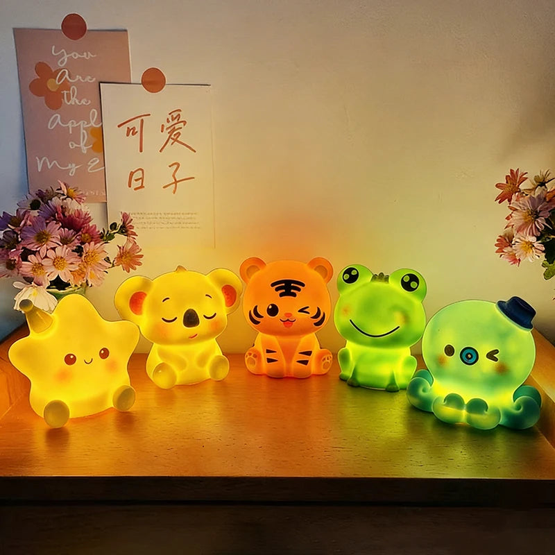 Cute Animal LED Desk Lamp - Mini Reading Light for Room Decor