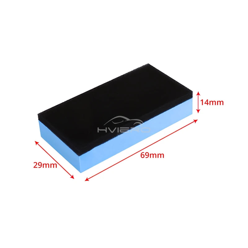 Car Ceramic Coating Sponge Set - Nano Wax Applicator Pads for Auto Polishing