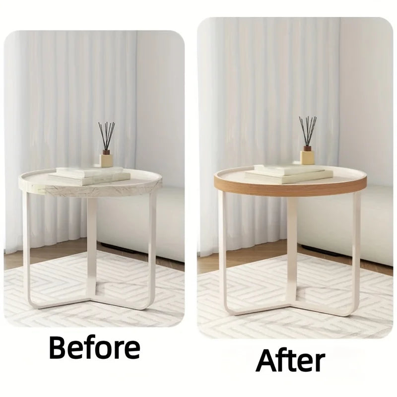 Wood Grain Wall Stickers 10m Self-Adhesive Covering for Wall Repair & Decoration