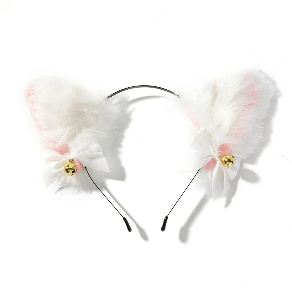 Cat Ear Paw Gloves Headwear for Cosplay Dance Halloween Party - Multiple Colors