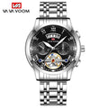 Men's Luxury Sport Watch with Luminescent Dial Waterproof Stainless Steel