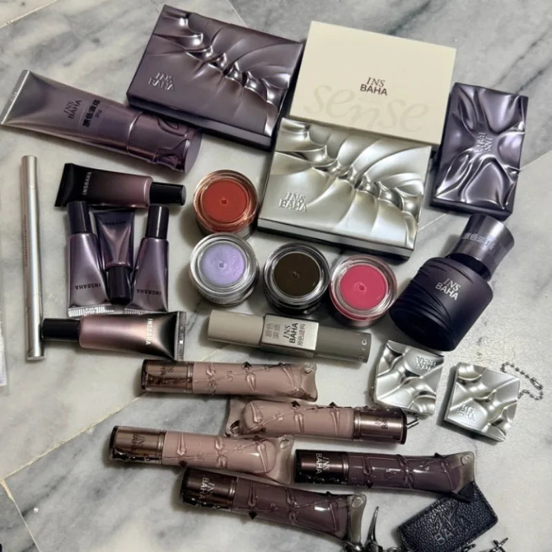 All-in-One Makeup Palette with Lip Gloss and Blush - Full Face Collection