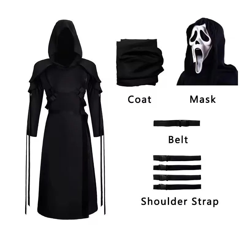 Ghost Face Cosplay Costume for Dead by Daylight Role Play Halloween Party