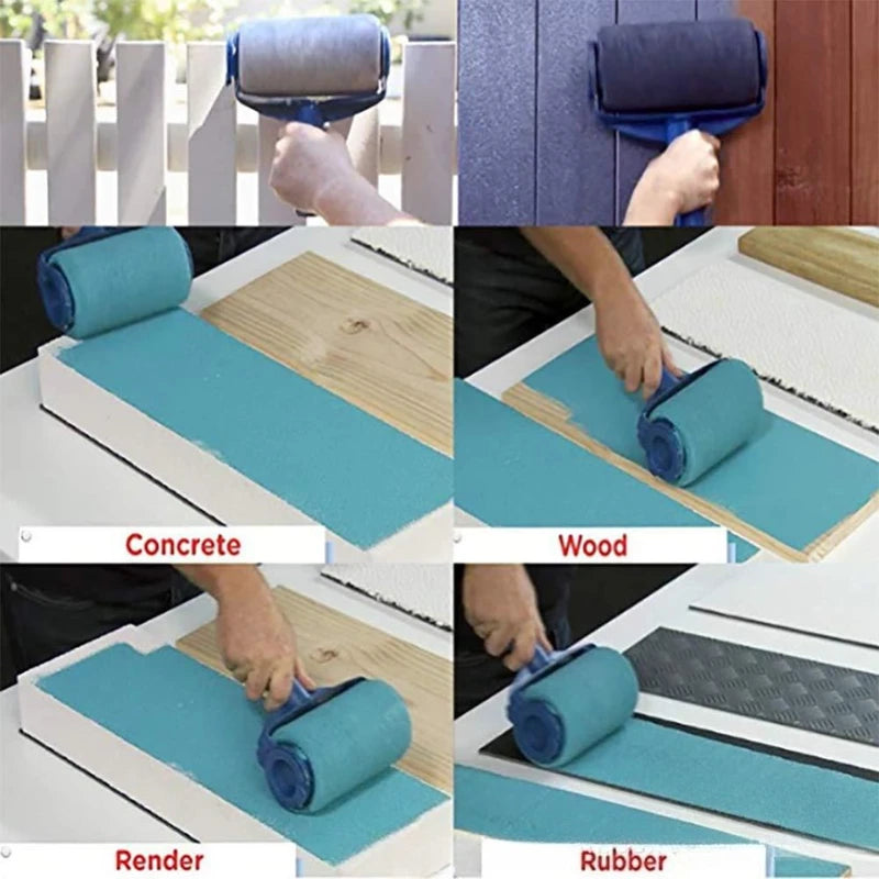 Self-Priming Large Drum Wall Paint Brush Latex Paint Wall Painting Tool