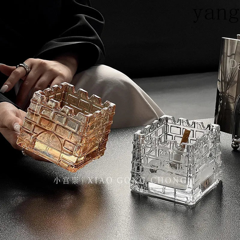 Luxury Castle Glass Light Decor for Home Living Room - Trendy Creative Ornament