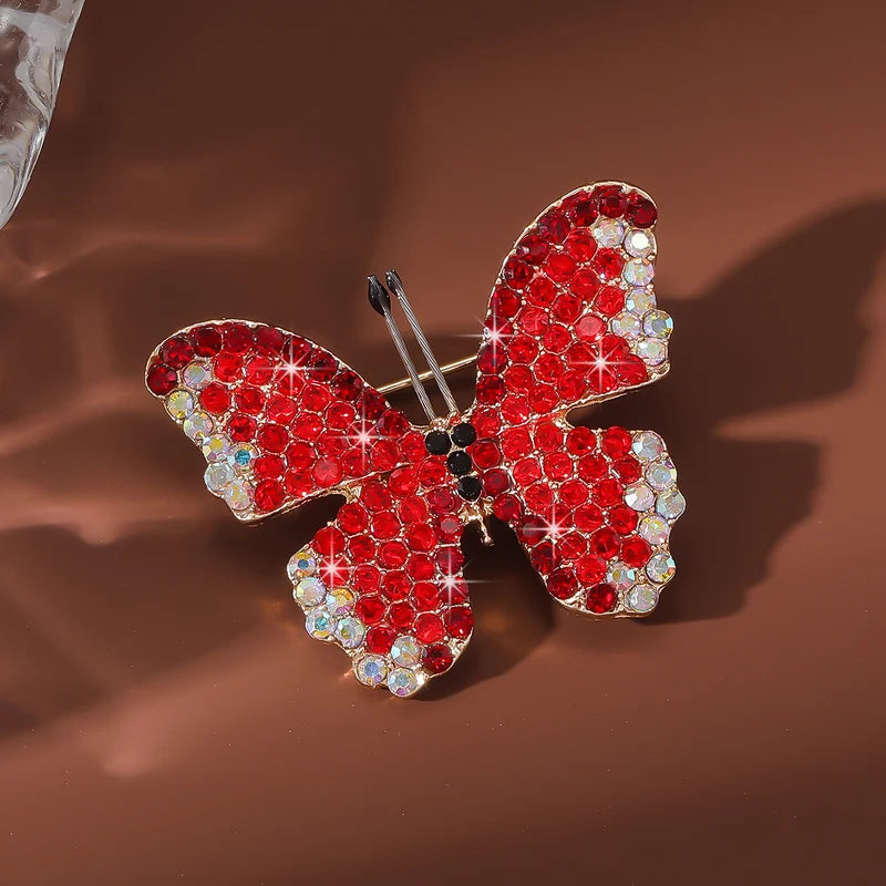 Cute Butterfly Brooch for Women - Sparkling Forest Style Jewelry for Daily Wear