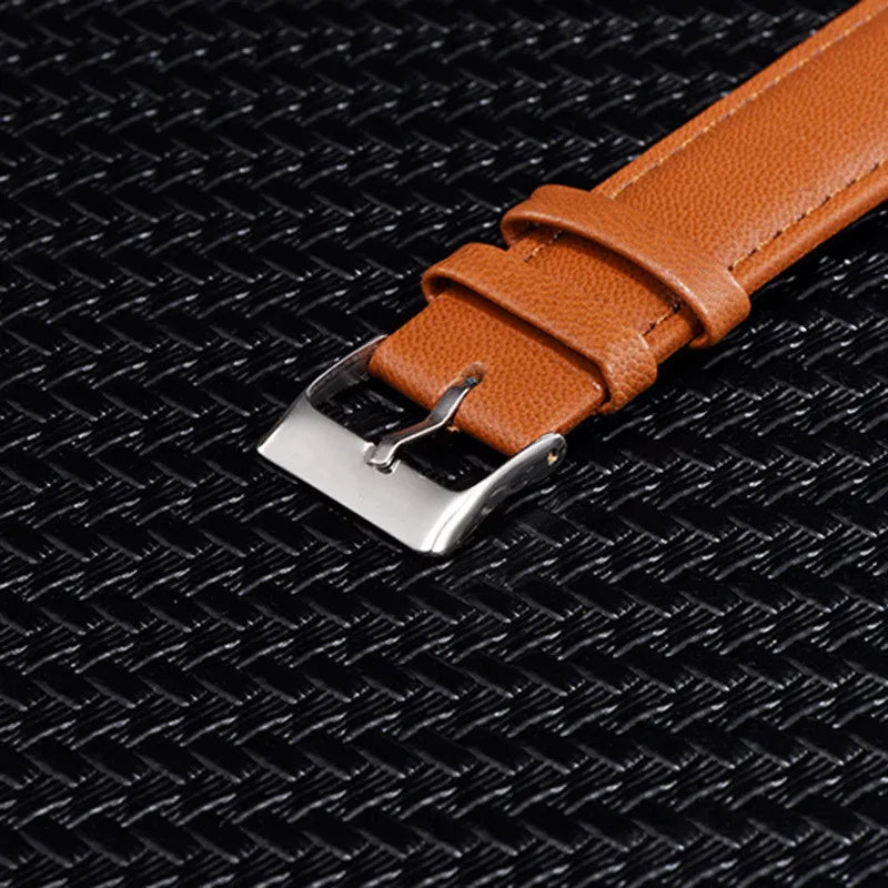 Fashion Women's Quartz Watch with Leather Strap - Elegant Casual Wristwatch