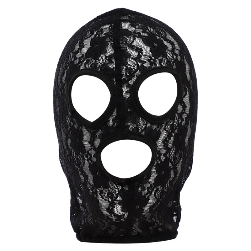 Gothic Lace & Velvet Face Mask for Costume, Halloween & Masquerade
