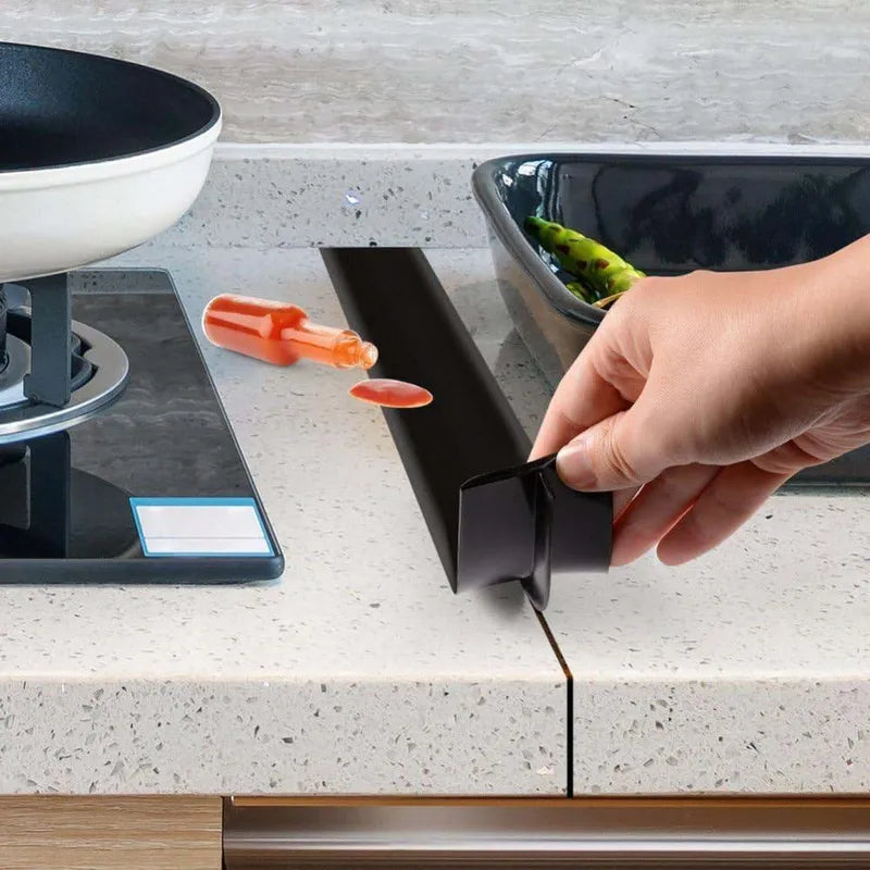 Silicone Stove Gap Covers for 4-25mm Gaps - Kitchen Counter Seal & Spill Protector