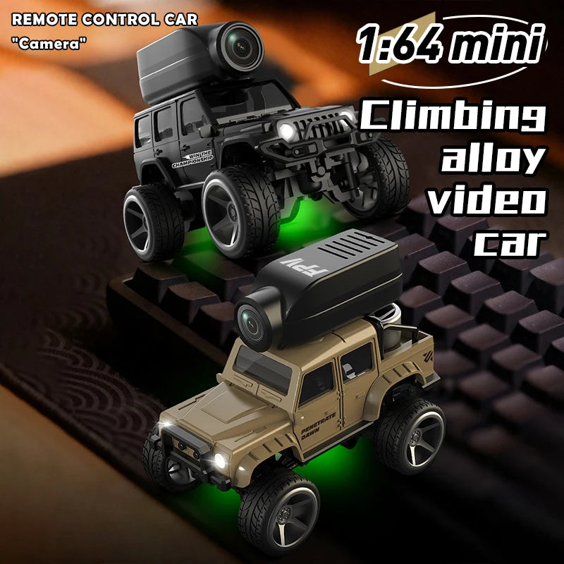 1:64 Alloy RC Off-Road Car with Camera and 2.4GHz Remote Control – Kids Gift
