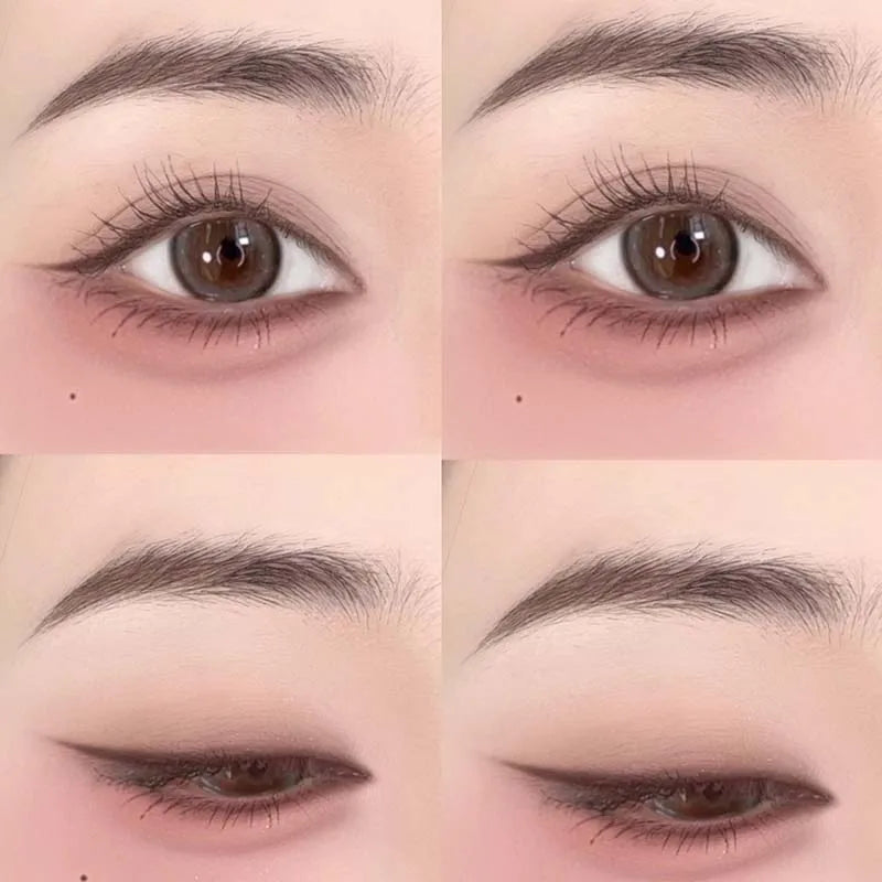 Multi-Color Cream Eyeshadow & Eyeliner Palette - Long-lasting, Easy to Blend, Brightening Makeup