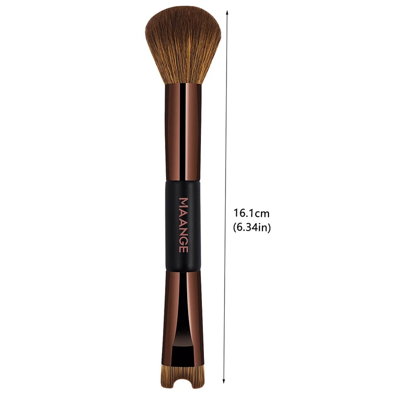 Double Head Makeup Brush for Foundation Contour Nose Facial Application