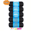 Multicolor Wool Hair Extension Rolls for Crochet Braids and Twist Styles - 70G/Roll