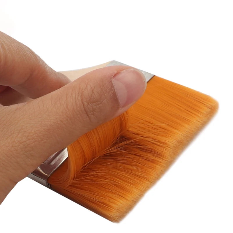 Nylon Flat Head Oil Paint Brush Set for Acrylic & Watercolor - No Shedding