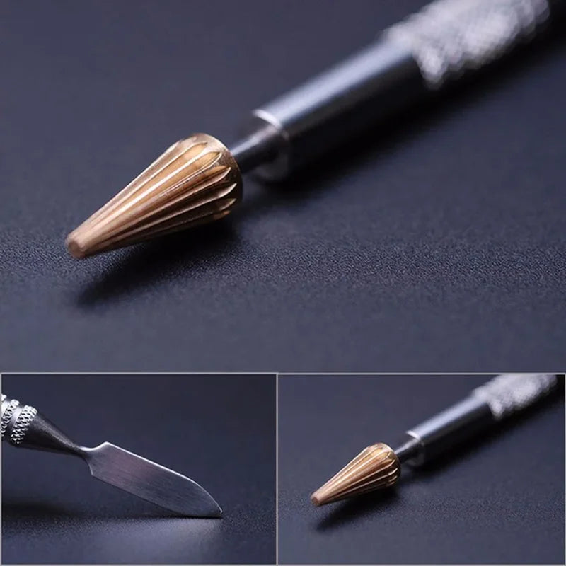 Leather Edge Oil Dye Pen Applicator for Craft and Painting - Stainless Steel, 130mm