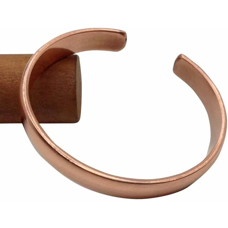 Retro Copper Cuff Bracelet for Women Punk Solid Jewelry Gift