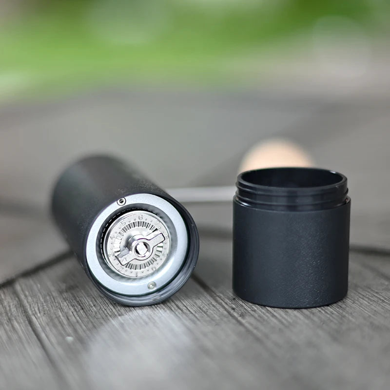Lightweight Manual Coffee Grinder with Stainless Steel Burr for Moka and Drip Coffee