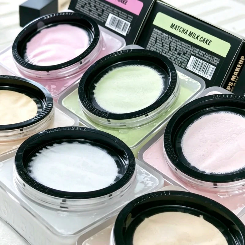 Matcha Milk Cake Setting Loose Powder - Long Lasting Oil Control Matte Waterproof Makeup