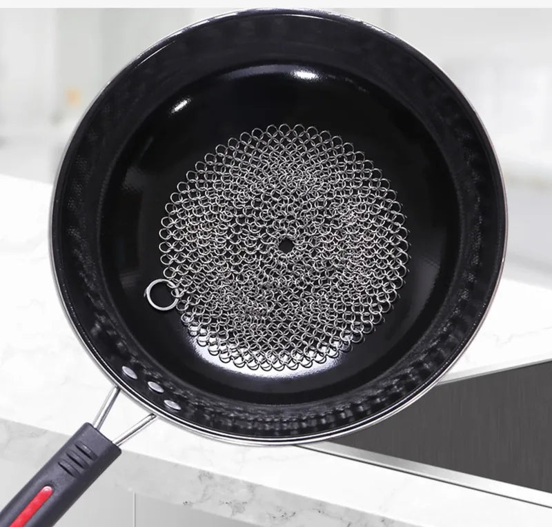 Multi-Size Stainless Steel Mesh Cleaner for Kitchen Cookware - Rust & Burnt Food Removal