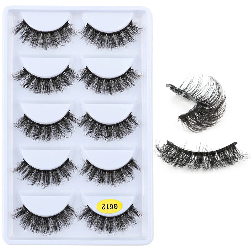 False Eyelashes 28 Styles Assorted Mink Lashes for Makeup & Beauty