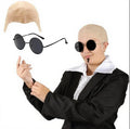 Halloween Costume Set for Pitbull Cosplay Latex Bald Cap & Accessories