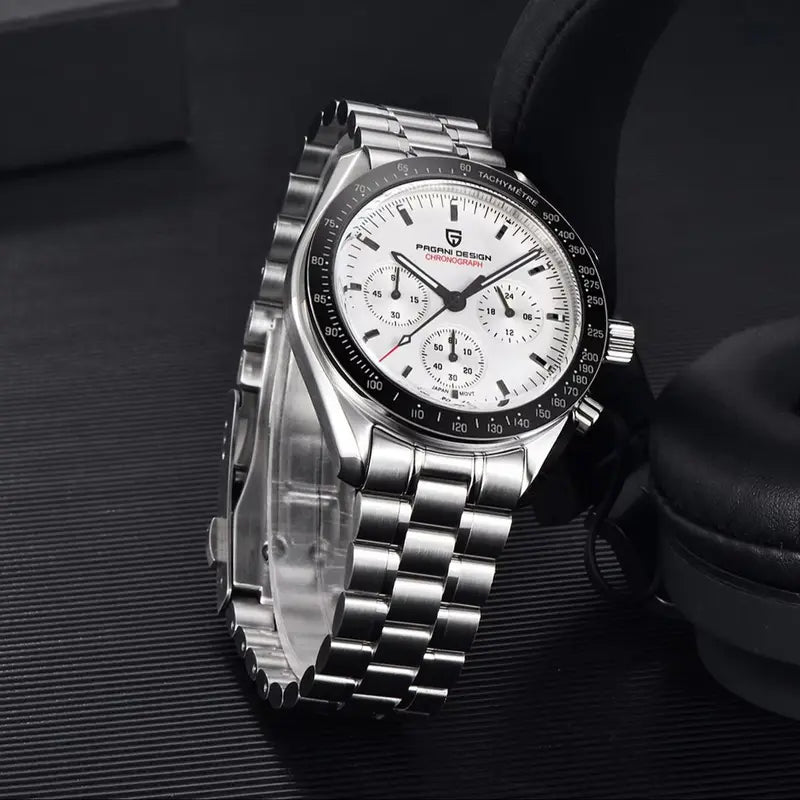 Men's Sport Chronograph Watch with 100M Waterproof AR Sapphire Glass