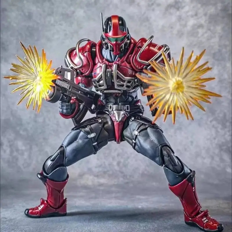 Hyper-Movable Action Figure Accessory Set with Blood Effect Splatter