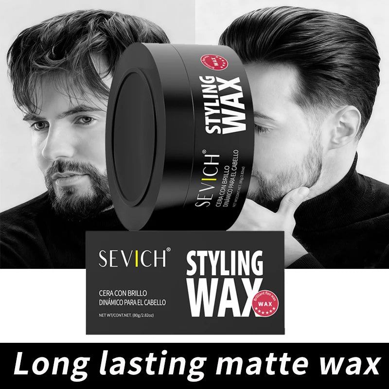 Men's Hair Clay Wax Strong Hold Styling Paste 80g for Salon Finish