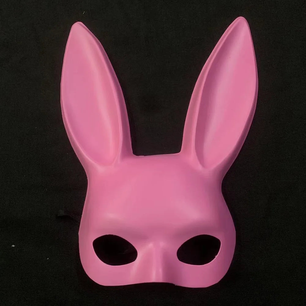 Halloween Bunny Ears Half Mask Cosplay Party Masquerade Costume Accessories