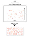 Pink Polka Dot Wall Sticker - Children's Room Decor, Small Size Kindergarten Background